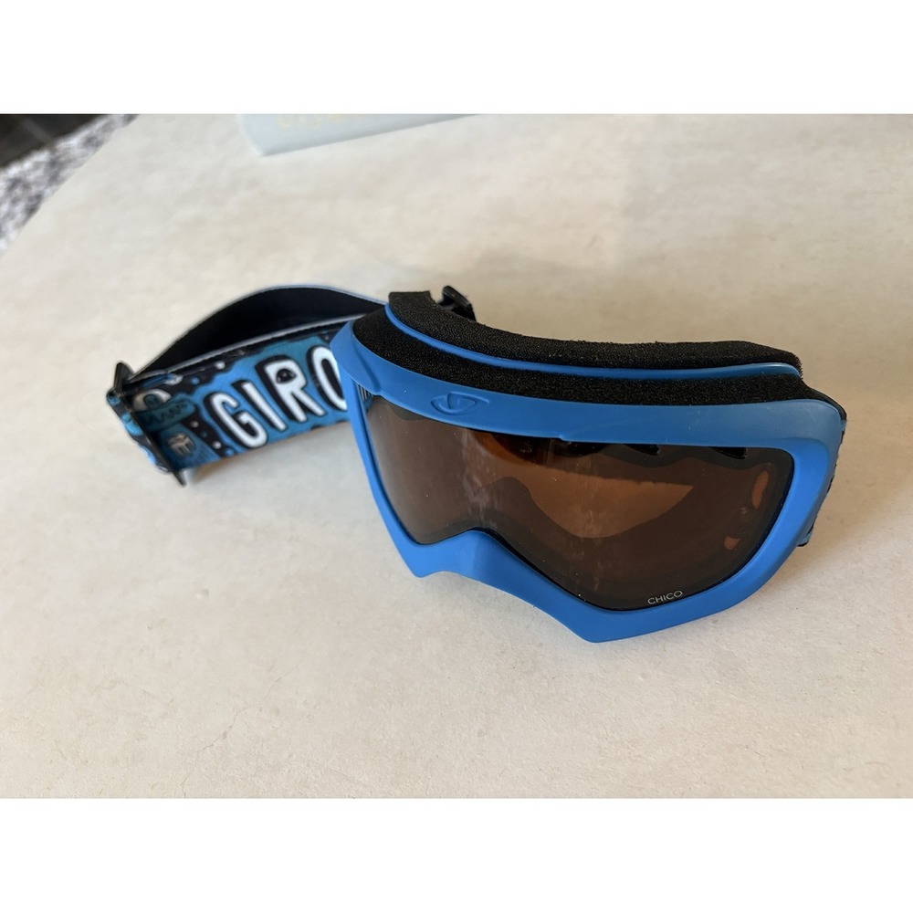 Giro Chico Youth Snow Goggles Blue Graphic Strap Ski Snowboard Eyewear